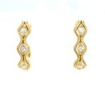 Yellow Gold Diamond Earrings