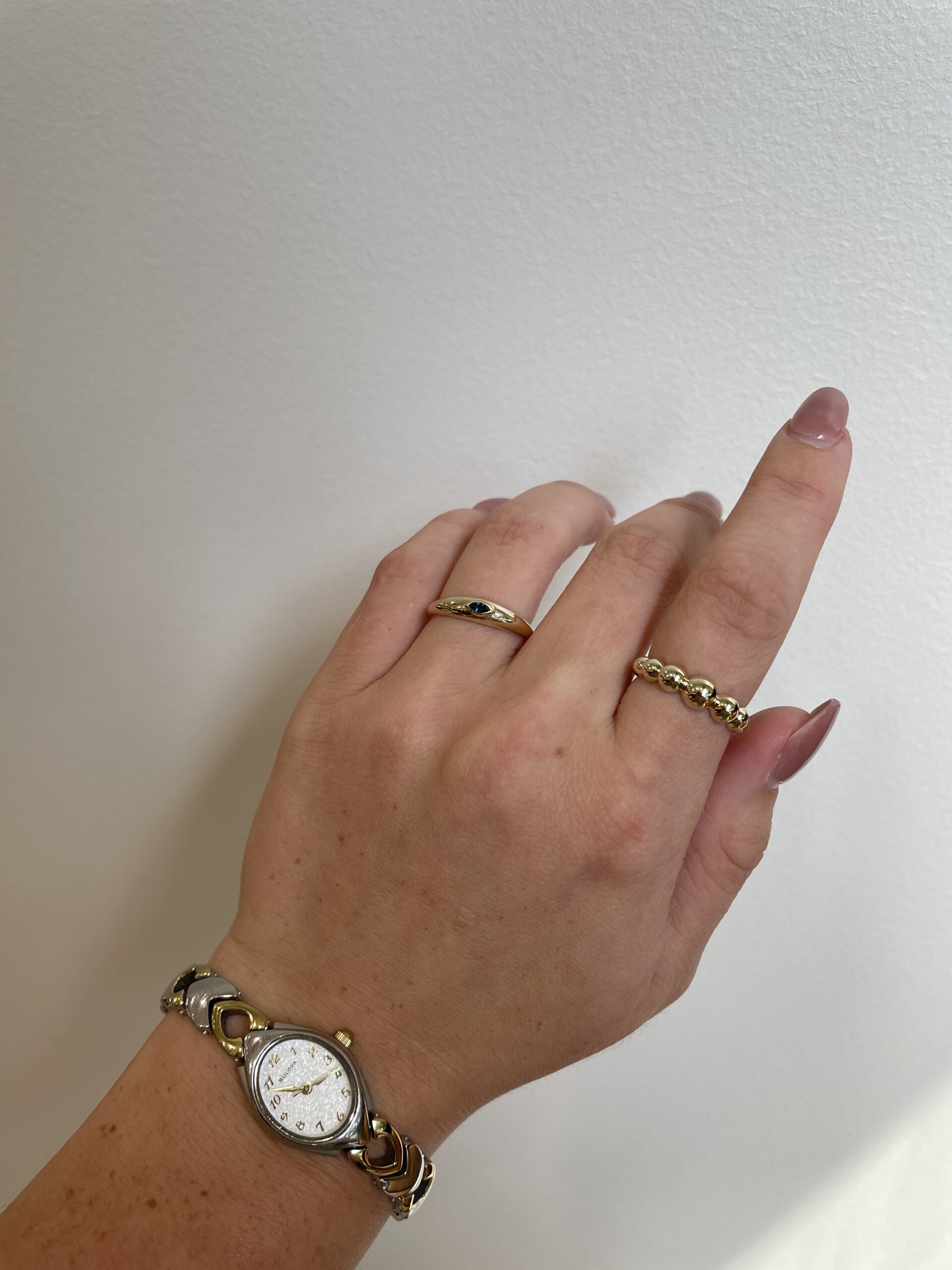 Yellow Gold Sapphire Band