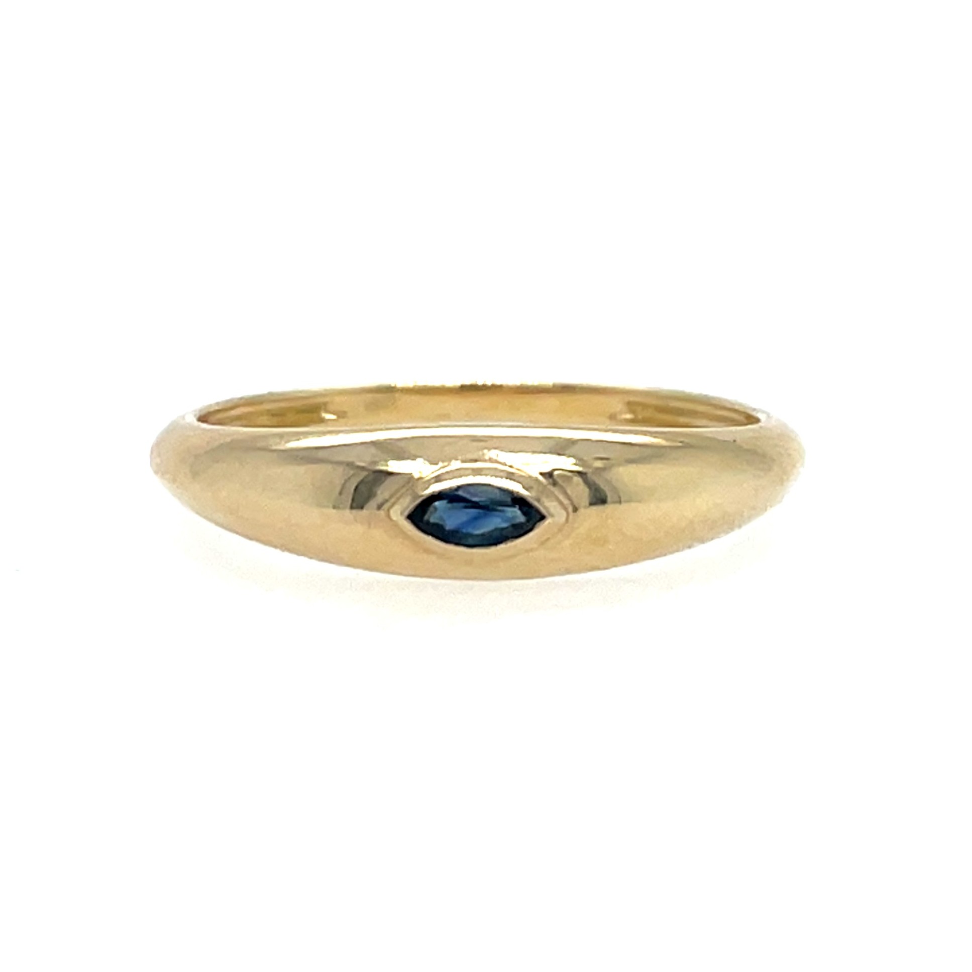 Yellow Gold Sapphire Band
