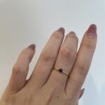 Yellow Gold Sapphire Ring with Diamonds