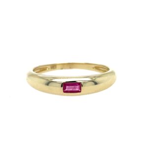 Yellow Gold Ruby Band