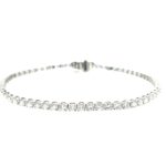 White Gold 3 Carat Diamond Tennis Bracelet