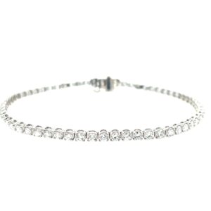White Gold 3 Carat Diamond Tennis Bracelet