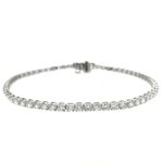 White Gold 5 Carat Diamond Tennis Bracelet