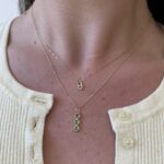 Yellow Gold Heart Pendant Necklace with Diamonds