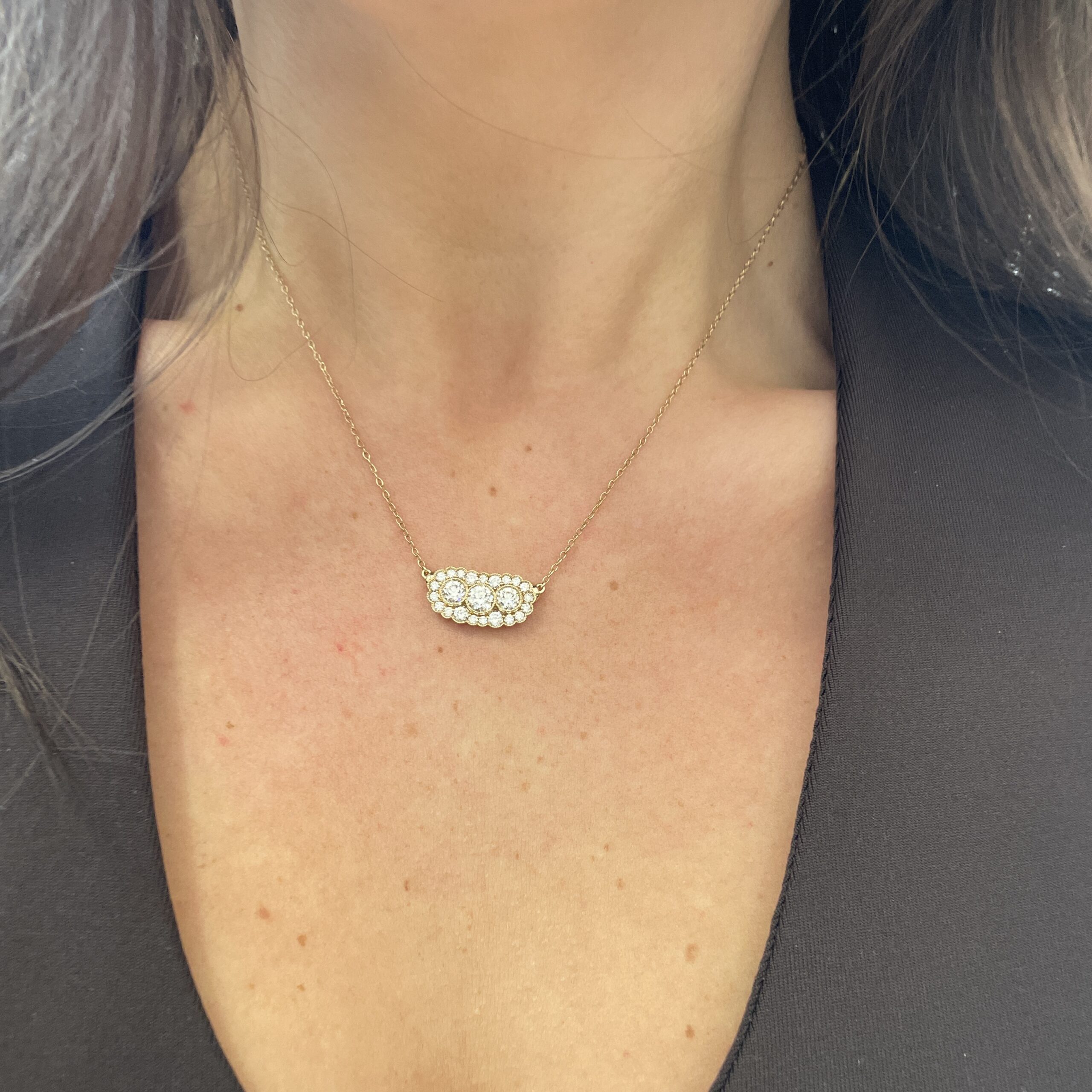 Yellow Gold Diamond Necklace