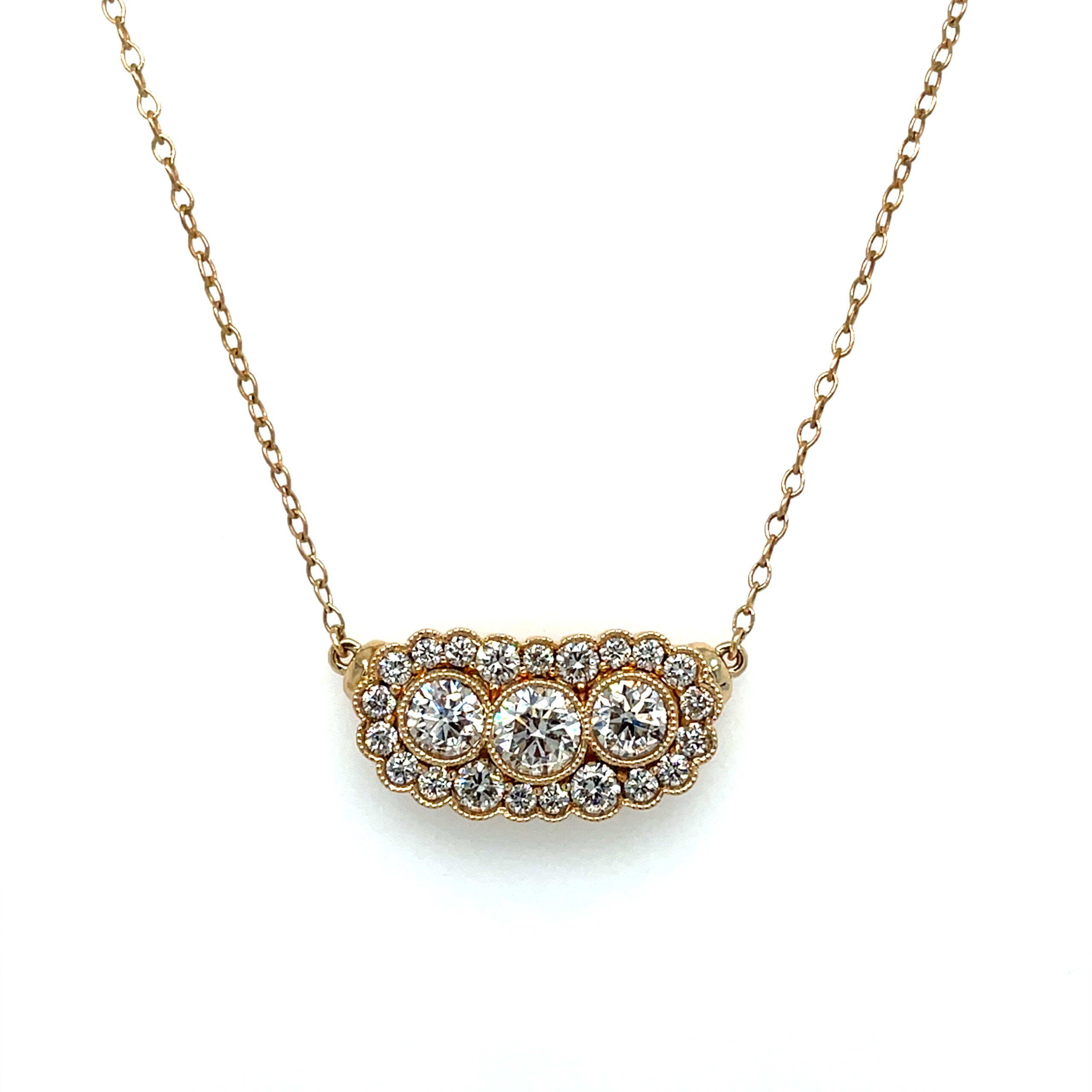 Yellow Gold Diamond Necklace