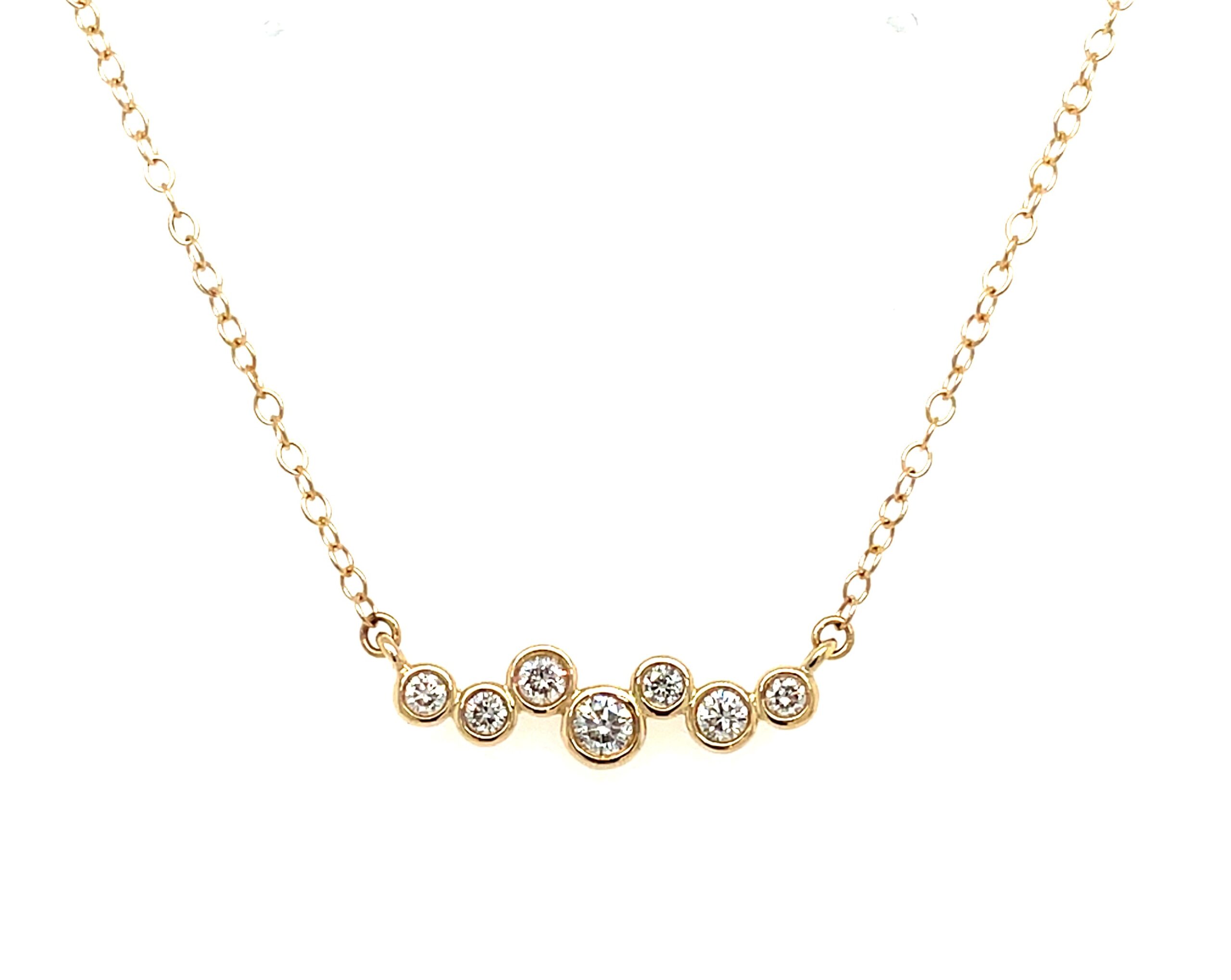 Yellow Gold Diamond Necklace