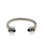 Estate: David Yurman Topaz & Iolite Renaissance Cuff Bracelet