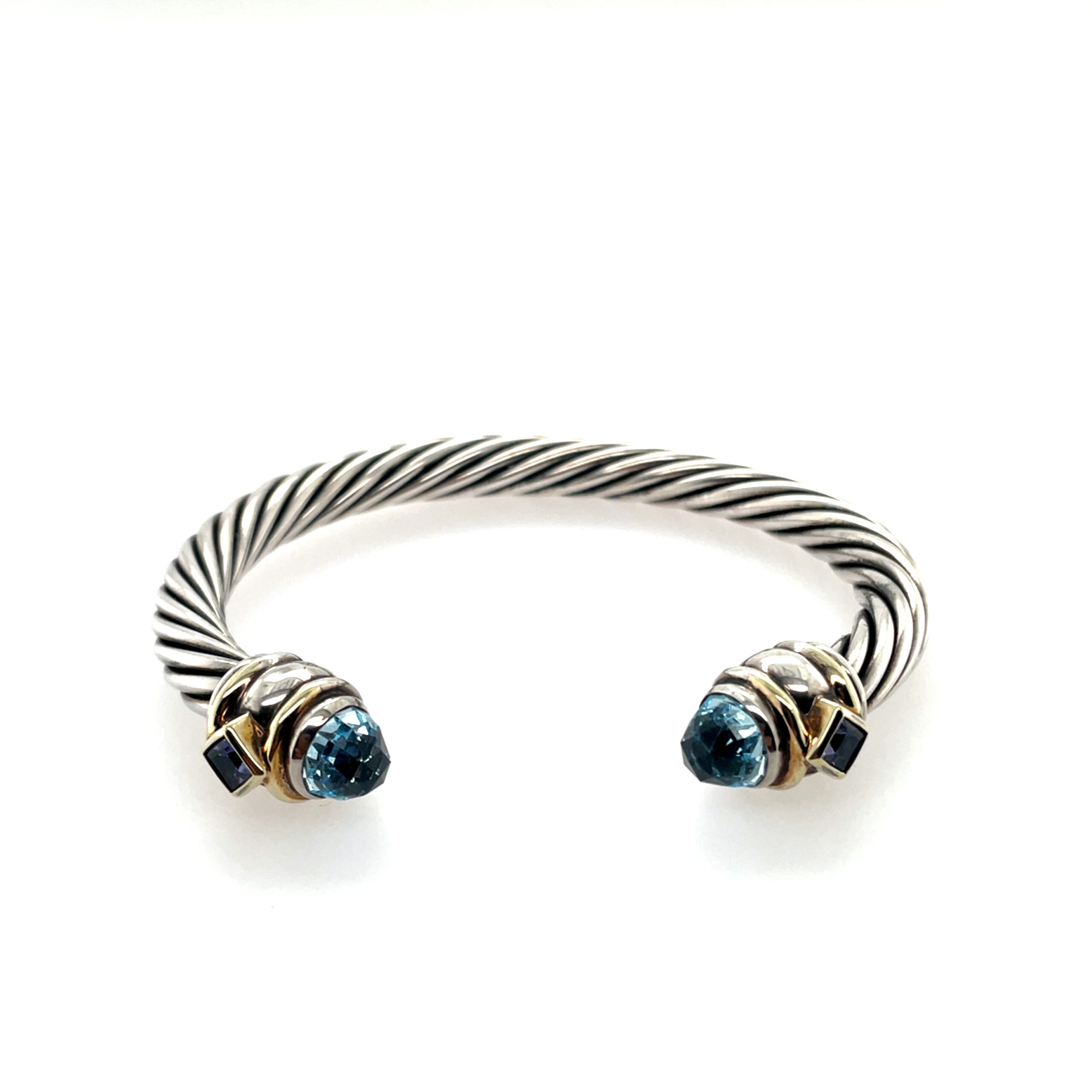 Estate: David Yurman Topaz & Iolite Renaissance Cuff Bracelet