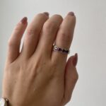 Estate: Yellow Gold Rhodolite Garnet Ring with Diamonds
