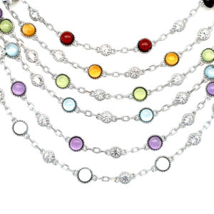 Sterling Silver Gemstone Bracelet
