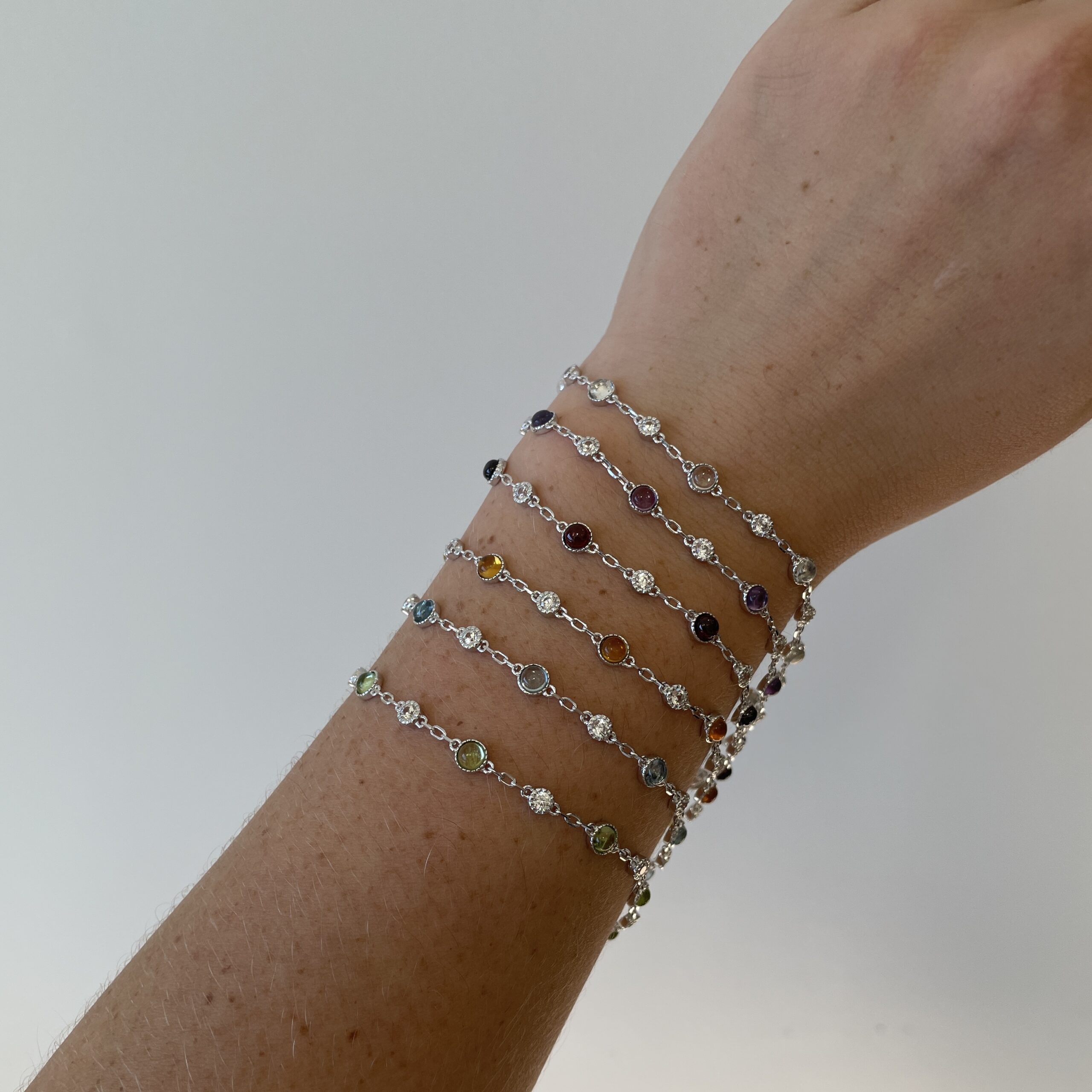 Sterling Silver Gemstone Bracelet