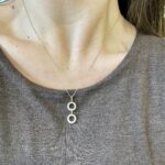 Two-Tone Gold Diamond Pendant Necklace