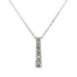 White Gold Diamond Pendant Necklace