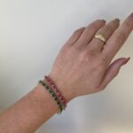 Estate: Yellow Gold Ruby and Diamond Tennis Bracelet