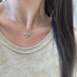 Estate: Rose Gold Diamond, Aqua, & Morganite Necklace